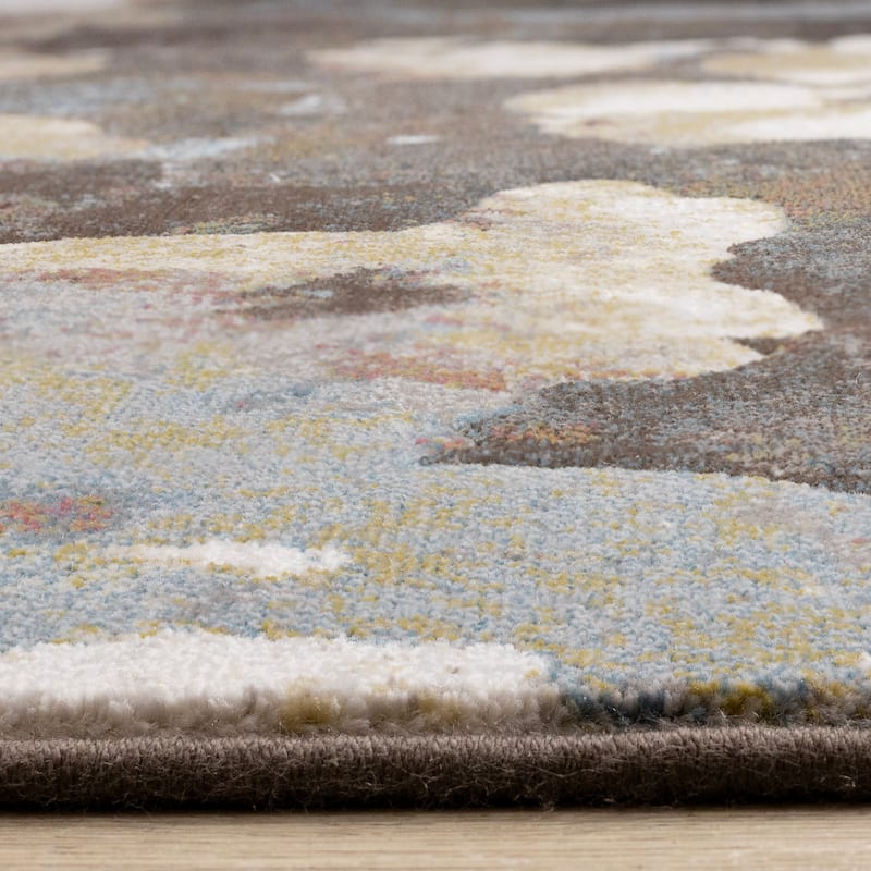 Multi-Colored Elegant Floral Area Rug