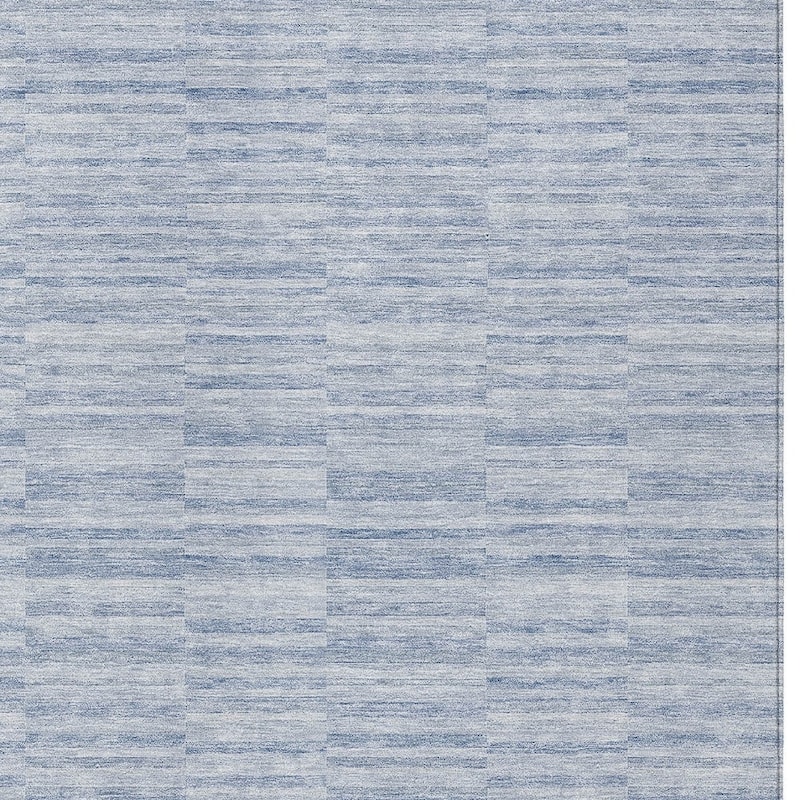 HomeRoots Striped Transitional Rectangle Outdoor Rug