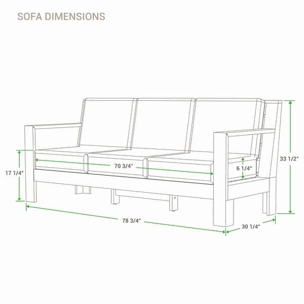 dimension image slide 3 of 6, Cambridge Casual Logan 5-Piece Teak Patio Conversation Set with Sunbrella Cushion