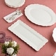 preview thumbnail 4 of 3, Certified International Isabella Cream Crackle Melamine 2pc Platter Set - 18.00"L x 13.50"W x 0.75"H