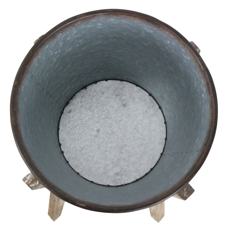 Hayes Modern Rustic Planters (Set of 3) - 35"h x 17"w / 32"h x 16"w / 28"h x 14"w