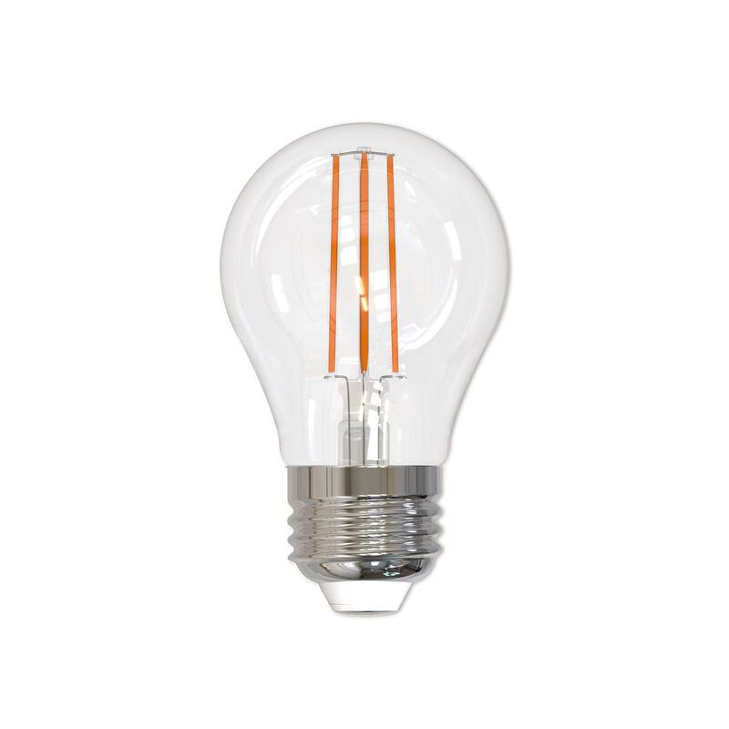 Bulbrite LED Filament Pack of (4) 7 Watt Dimmable A15 Light Bulb with Clear Glass Finish and Medium (E26) Base - Soft White Light