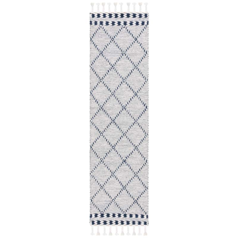 SAFAVIEH Handmade Vermont Mellisa Trellis Wool Tassel Rug