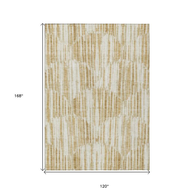 HomeRoots Abstract Transitional Rectangle Outdoor Rug