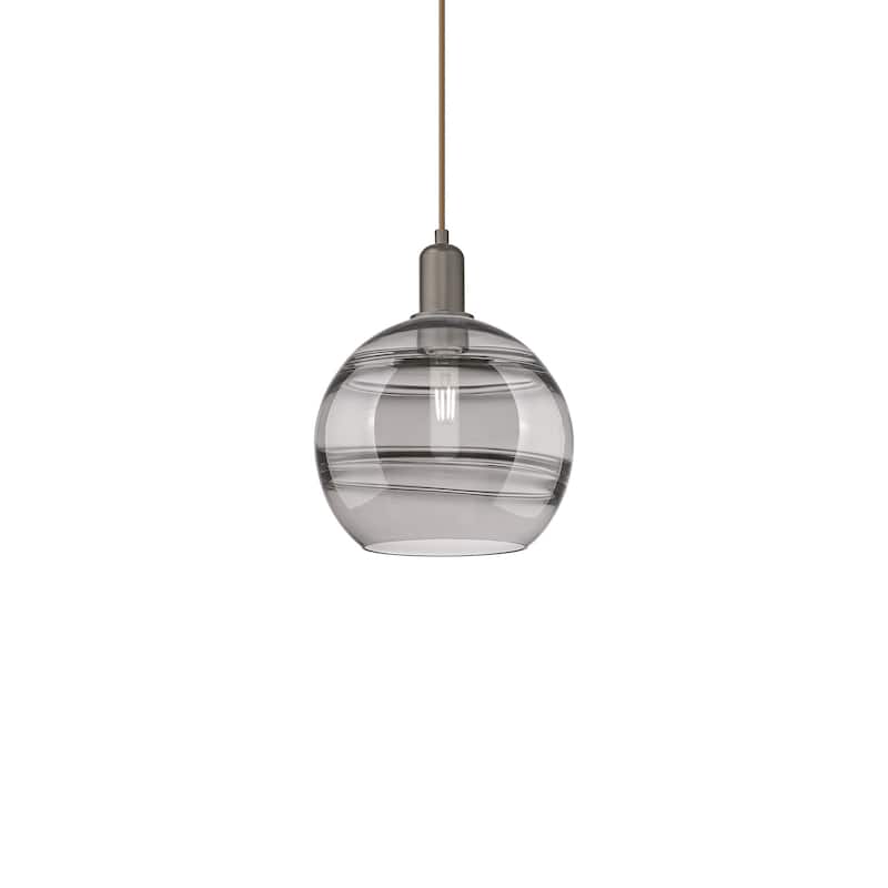 Innovations Lighting 716-1P-13-10 Rochester Pendant Rochester 10" Wide - Oil Rubbed Bronze / Light Smoke