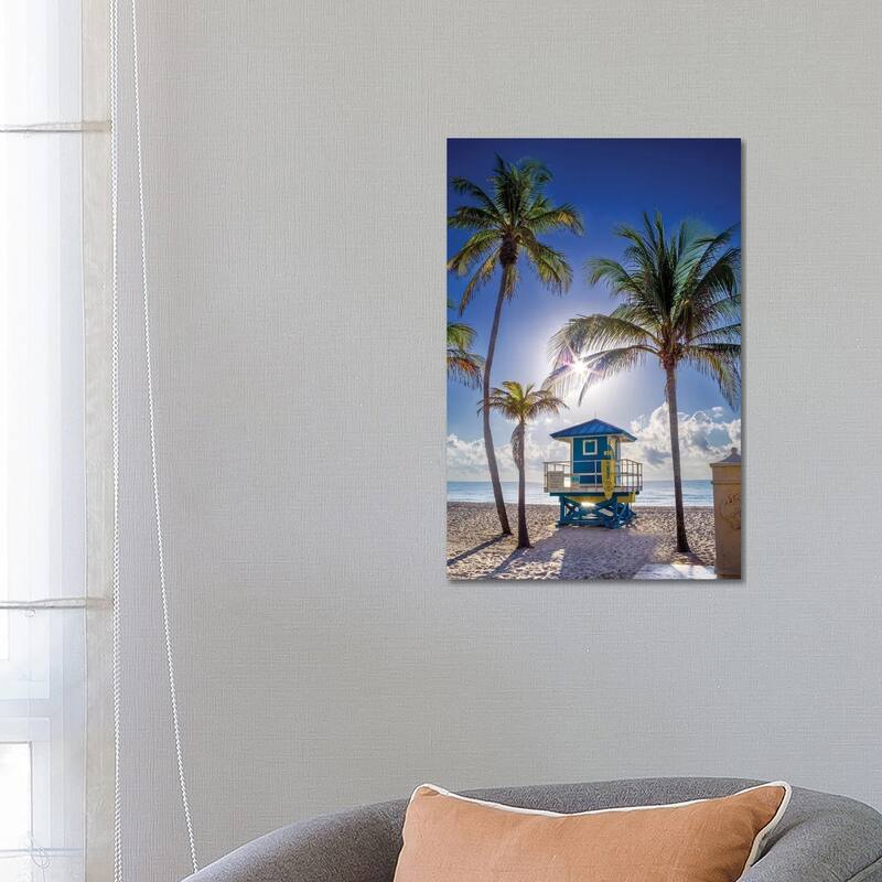 iCanvas "The Perfect Beach Day, Miami Florida" by Susanne Kremer Canvas Print - 26x18x1.5