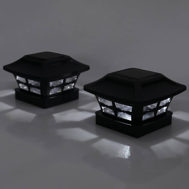 Solar Powered Integrated LED Fence Post Cap Light