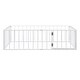preview thumbnail 2 of 0, White Metal Montessori Toddler Bed Frame with Door and Fence, Montessori Platform Bed Twin Size for Kids , No Box Spring Needed
