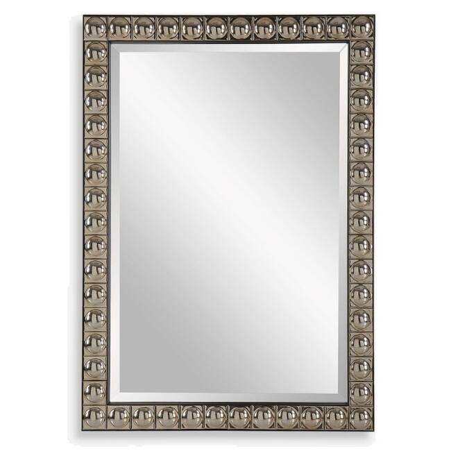 Uttermost 09944 Silvio Vanity Mirror - Antiqued Silver-Champagne - Antiqued Silver-Champagne