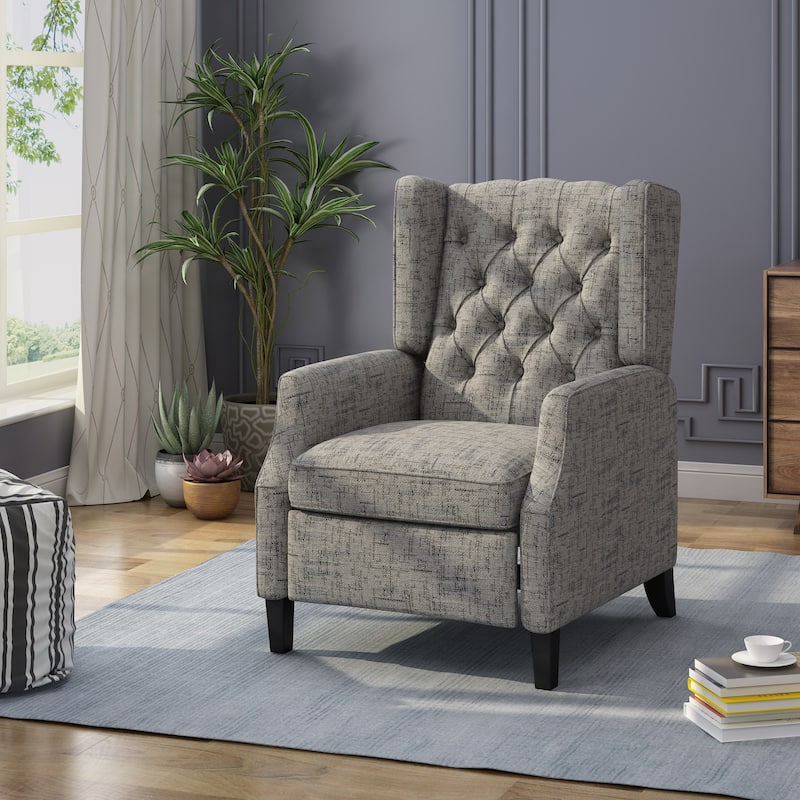 Keating Traditional Wingback Recliner by Christopher Knight Home