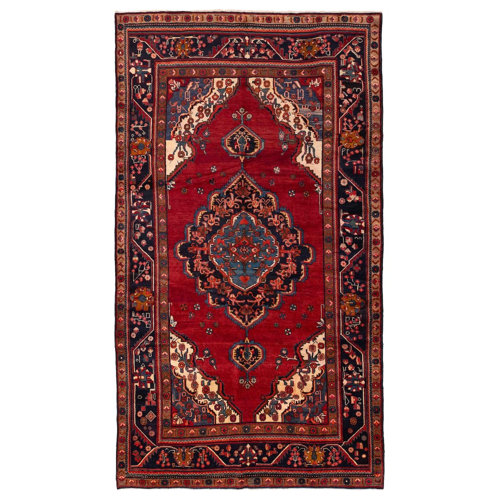 ECARPETGALLERY Hand-knotted Konya Anatolian Red Wool Rug - 7'3 x 12'10