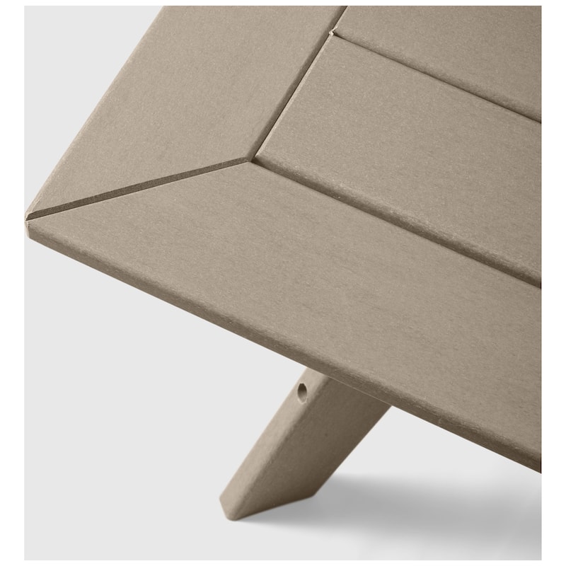 Polytrends Birchwood All Weather HDPE Outdoor Patio 37 Inch Square Conversation Table