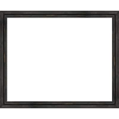 Amanti Art Rustic Pine Black Narrow Framed Dry Erase Magnetic Board