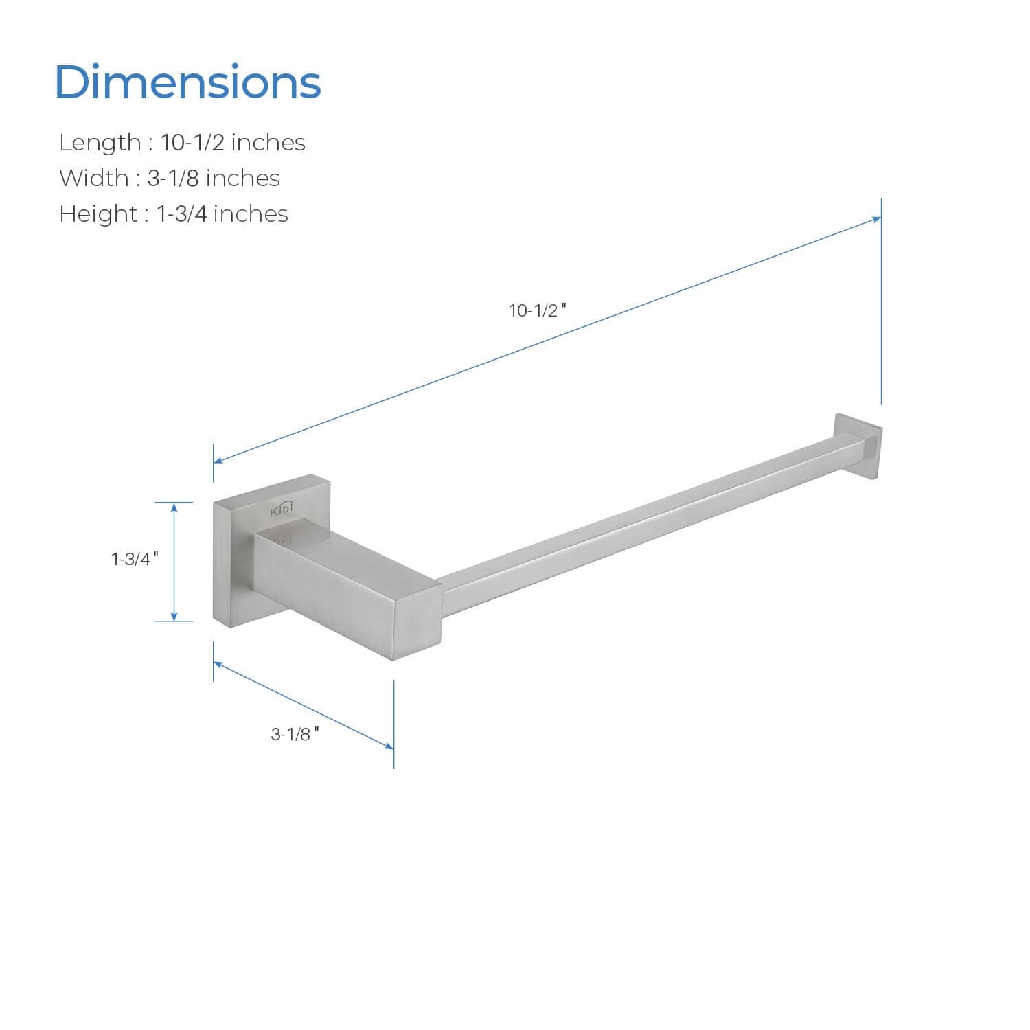 Towel on sale bar dimensions