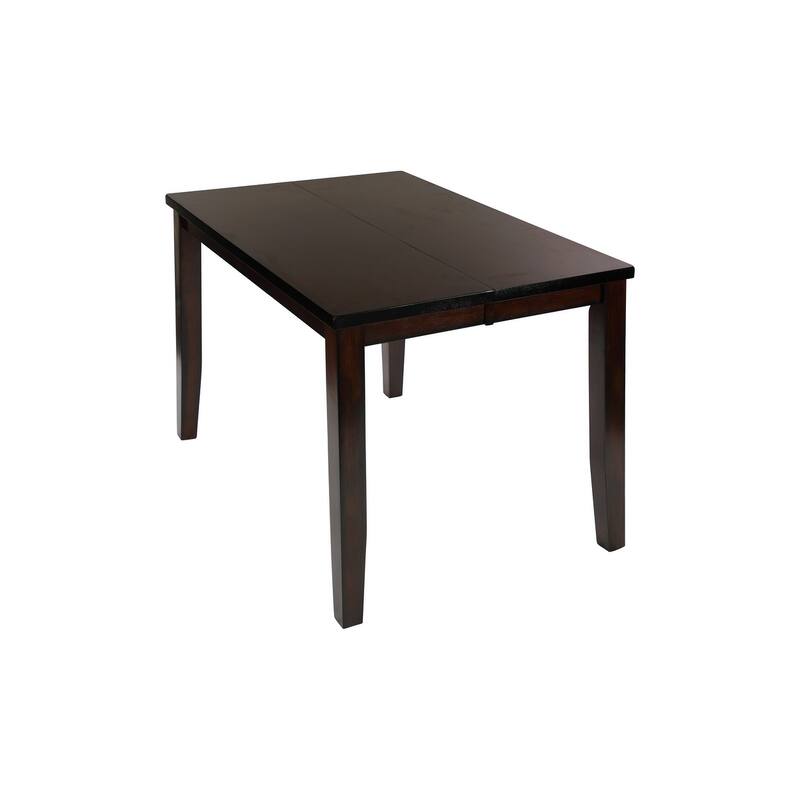 Dewitt Dark Brown Faux Leather Counter Height Set