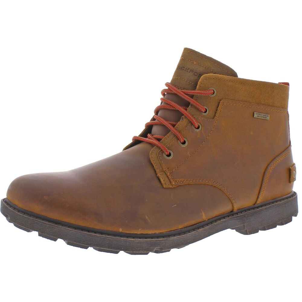 rockport rugged waterproof leather ankle boots