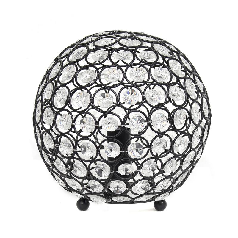 Crystal Ball Sequin Table Lamp - 8-Inch - Restoration Bronze