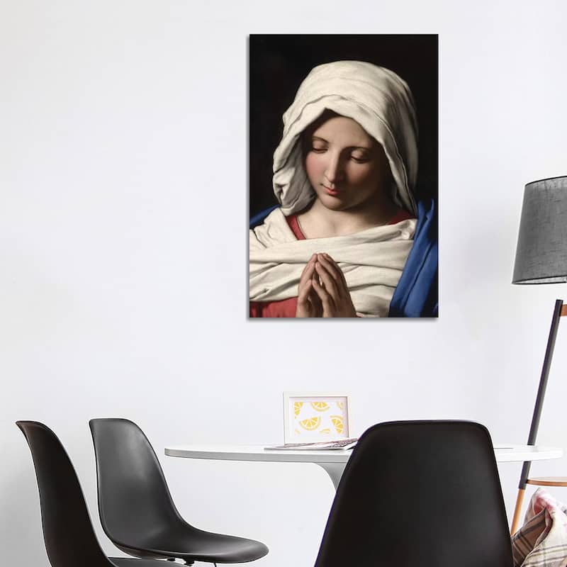 iCanvas "Madonna in Prayer, c.1640-50 " by Il Sassoferrato Canvas Print - 40x26x1.5