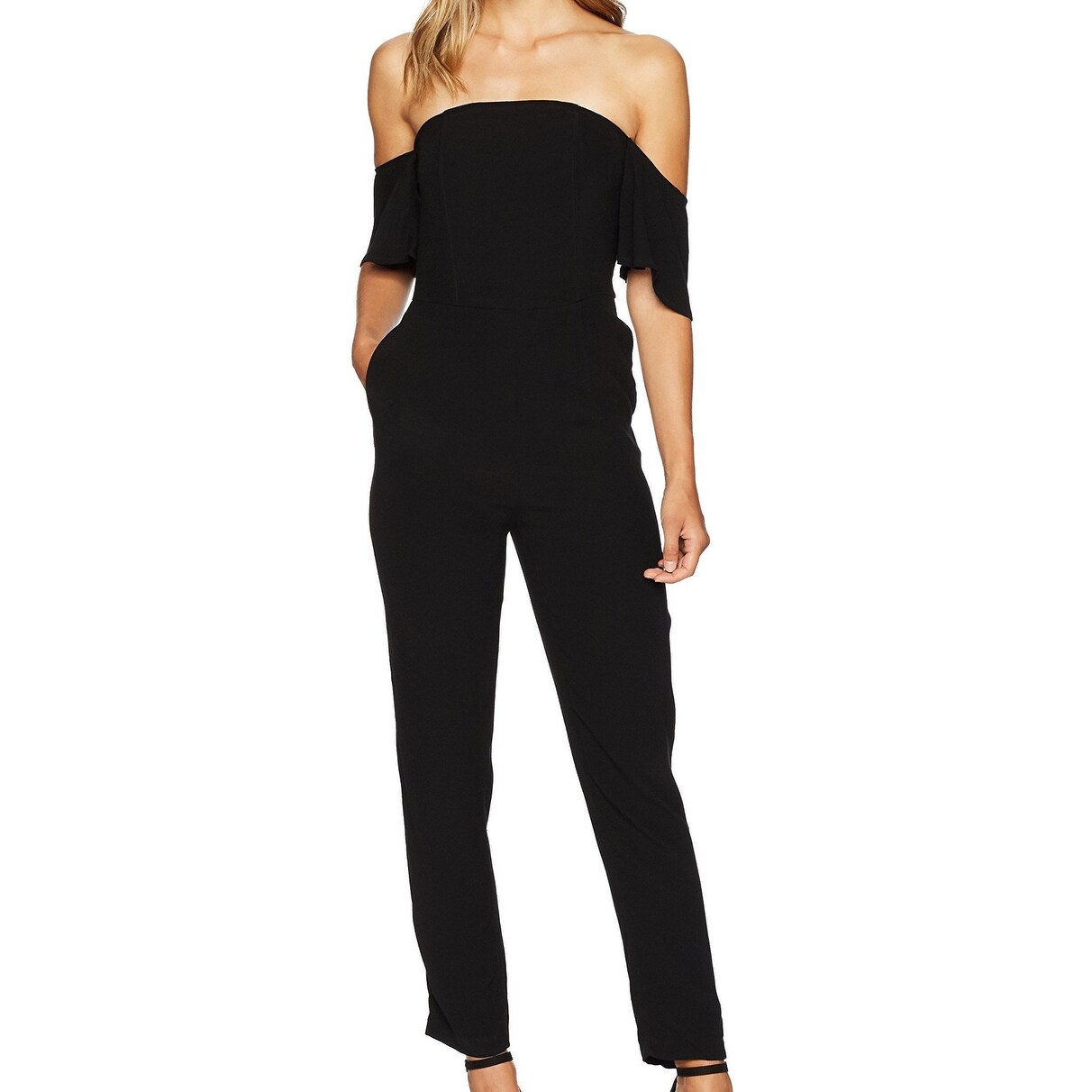 cupcakes and cashmere black jumpsuit