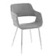 Option Grey Fabric/Chrome Metal