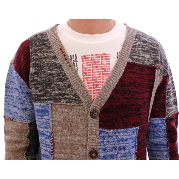 men's multicolor cardigan