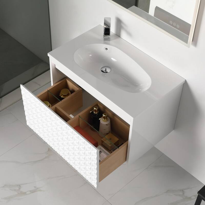 Blossom Wall Mounted Bathroom Vanity with Sink