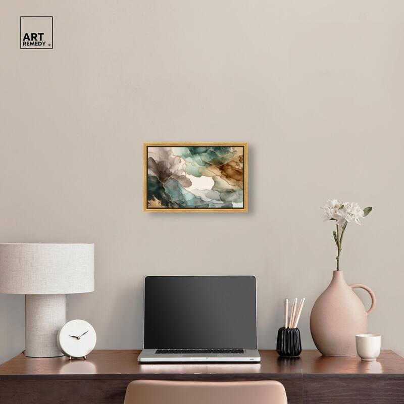 Golden Estuary II Canvas by Art Remedy