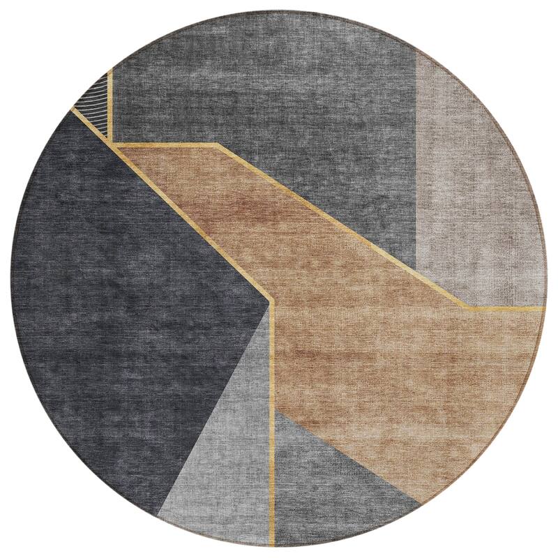 Machine Washable Indoor/ Outdoor Chantille Geo Modern Rug