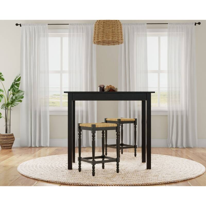 Rectangular Pub Bar Table - 42" - Antique Black