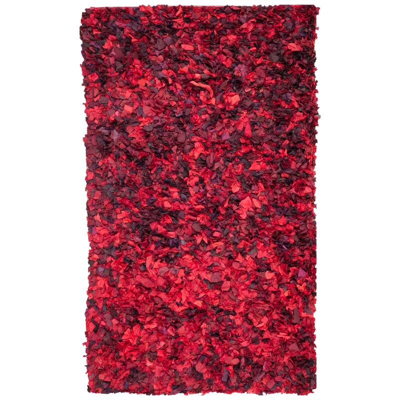 SAFAVIEH Handmade Rio Shag Chihoko 3.5-inch Extra Thick Decorative Rug