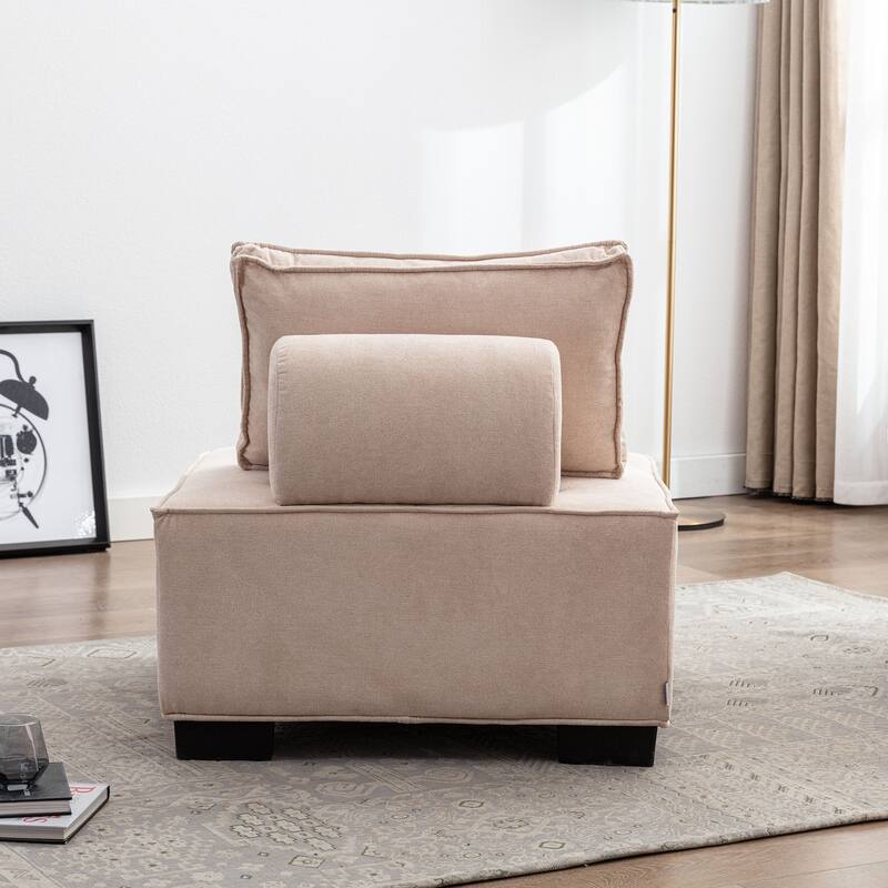 Modern Upholstered Living Room Chairs Set of 2