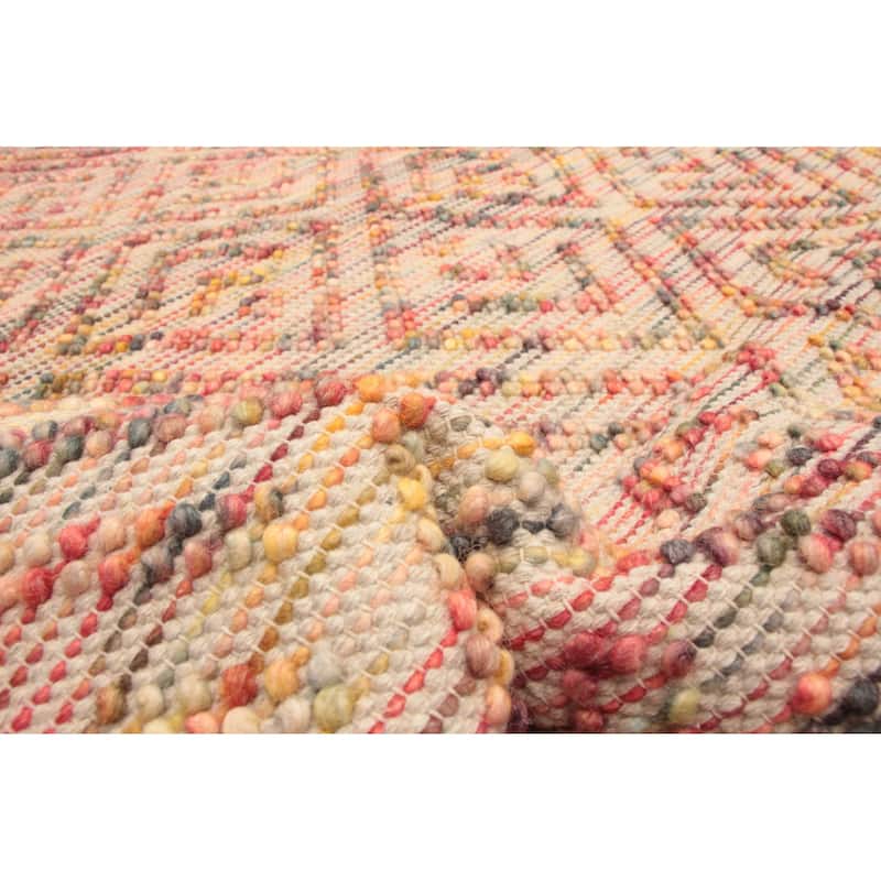 ECARPETGALLERY Braid weave Sienna Copper Wool Rug - 5'2 x 8'2