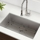 preview thumbnail 108 of 158, KRAUS Standart PRO Undermount Single Bowl Stainless Steel Kitchen Sink