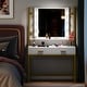 preview thumbnail 16 of 20, Makeup Vanity Dressing Table with Mirror, 8 Lights & 2 Drawers - 35.43"(W)*15.74"(D)*61.61"(H)