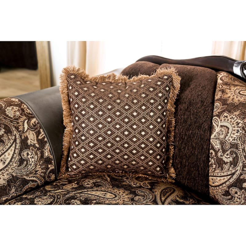 Gracewood Hollow Dayaram Traditional Brown 2-piece Living Room Set