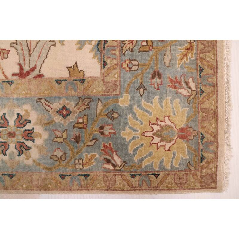 ECARPETGALLERY Hand-knotted Jules Serapi Ivory Wool Rug - 7'11 x 10'1