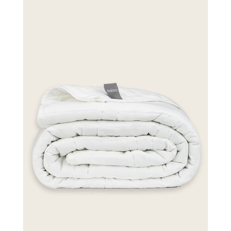 Baloo Living - Cool Cotton Weighted Comforter (Full/Queen and King) - Full - Queen - White
