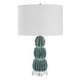 preview thumbnail 3 of 3, Uttermost Bonaire Teal Blue Table Lamp - N/A