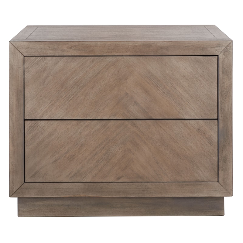 SAFAVIEH Couture Dzanna 2-Drawer Wood Nightstand
