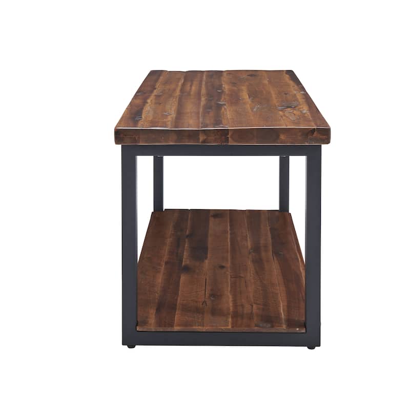 Carbon Loft Ciaravino 40-inch Rustic Wood Coat Hook and Bench Set