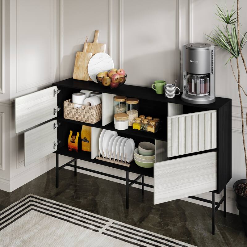 CraftPorch Modern Wooden TV Stand Console