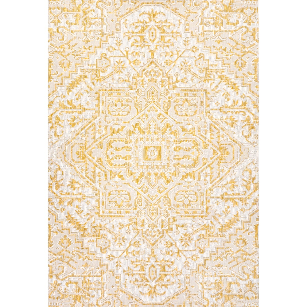 JONATHAN Y Charleston Medallion Indoor/Outdoor Area Rug