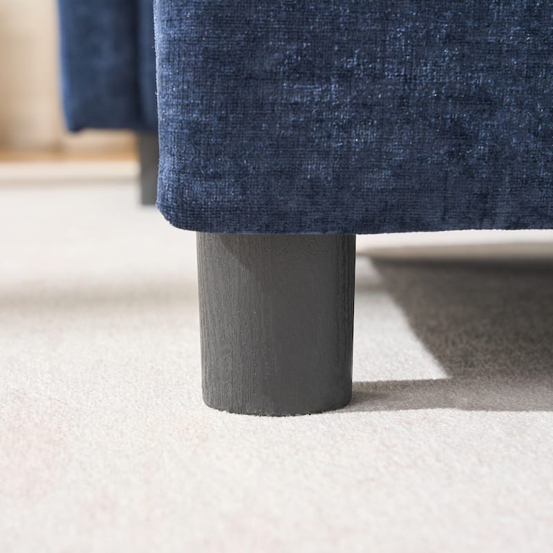 39.4" Modern Accent Chair with Ottoman, Living Room Club Chair Chenille Upholstered Armchair, Reading Chair for Bedroom