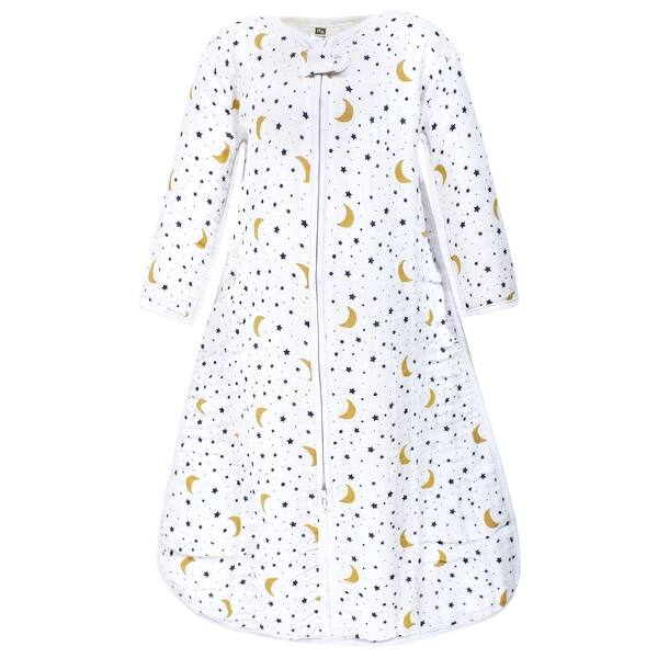 slide 1 of 1, Hudson Baby Unisex Baby Long Sleeve Muslin Sleeping Bag, Wearable Blanket, Sleep Sack, Moon