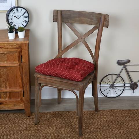 Klear Vu Raindrops Dining Chair Cushion Set, (Set of 2)