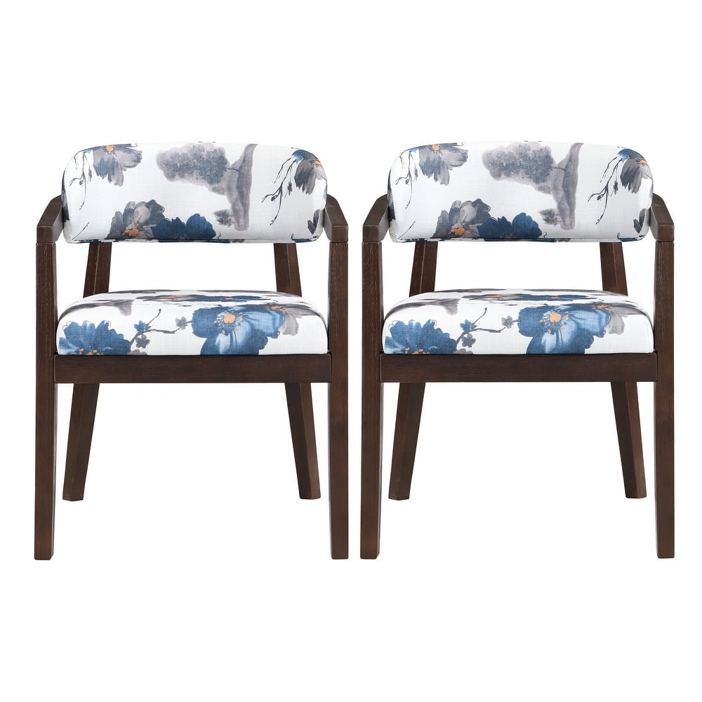 Christopher Knight Home - Carter Modern Dining Armchair Set of 2 with Upholstered Seating and Solid Wood Frame