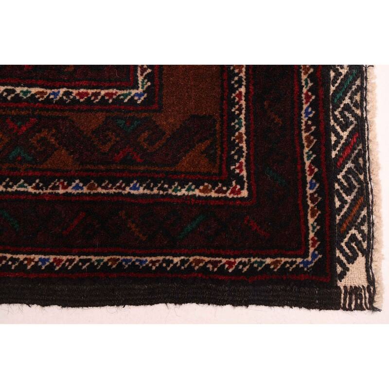 ECARPETGALLERY Hand-knotted Teimani Black Wool Rug - 3'7 x 6'5