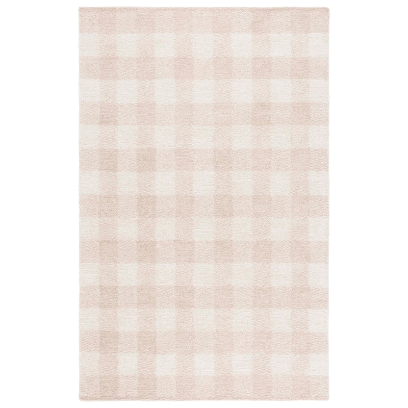 SAFAVIEH Handmade Genre Majlinda Farmhouse Gingham Wool Rug