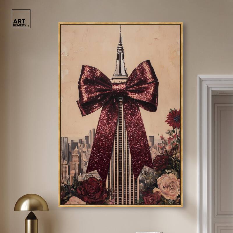 Sparkling Empire State Building Canvas by Art Remedy