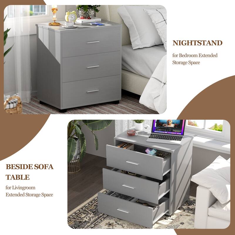 2-Pack Dressers with 6 Storage Drawers, Closet Organizers for Bedroom and Walk-in Closet